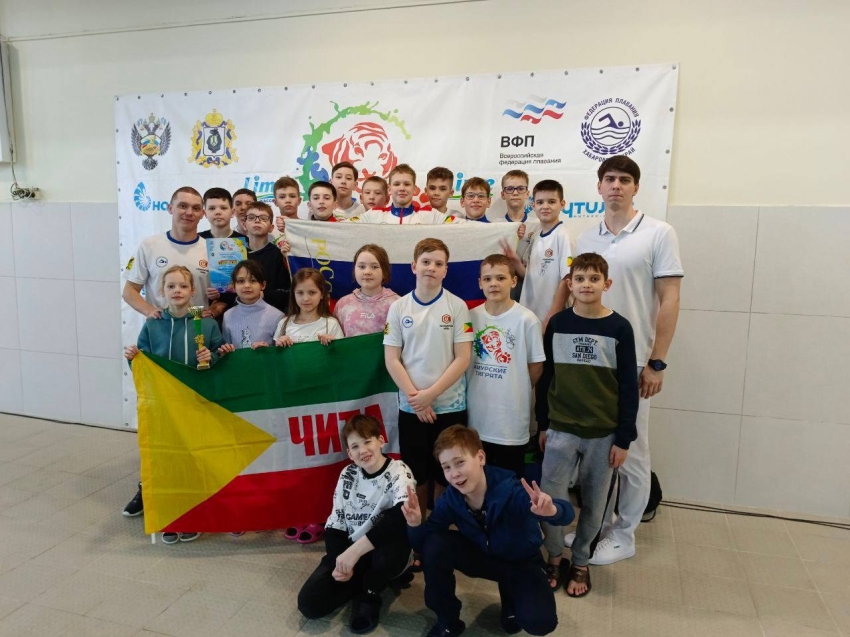 Пловцы Забайкалья впервые стали серебряными призерами Всероссийских соревнований «Амурские тигрята» 